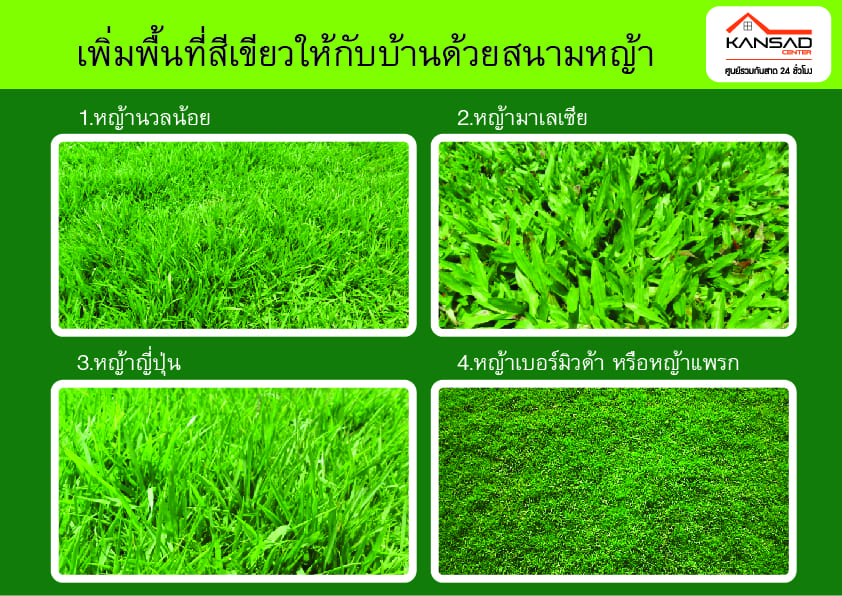 เพิ่มพื้นที่สีเขียวให้กับบ้านด้วยสนามหญ้า