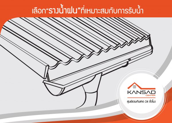 เลือก“รางน้ำฝน”ที่เหมาะสมกับการรับน้ำ